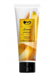 Лубрикант на водной основе OYO Aroma Gel Banana с ароматом банана - 75 мл. - OYO - купить с доставкой в Новошахтинске