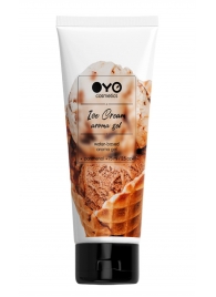 Лубрикант на водной основе OYO Aroma Gel Ice Cream с ароматом пломбира - 75 мл. - OYO - купить с доставкой в Новошахтинске