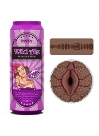 Коричневый мастурбатор-вагина Pleasure Brew Masturbator-Wild Ale в банке - Lovetoy - в Новошахтинске купить с доставкой