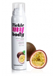 Массажная хрустящая пенка Tickle my body с ароматом маракуйи - 150 мл. - Love to Love - купить с доставкой в Новошахтинске