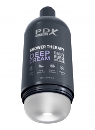 Мастурбатор в бутылке Shower Therapy Deep Cream - Pipedream - в Новошахтинске купить с доставкой
