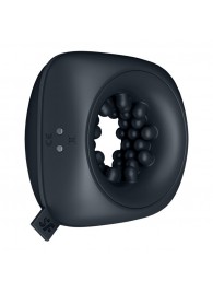 Черный мужской вибромассажер Ring Stroker - Satisfyer - в Новошахтинске купить с доставкой