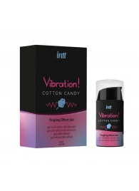 Жидкий вибратор Vibration Cotton Candy с ароматом сахарной ваты - 15 мл. - INTT - купить с доставкой в Новошахтинске