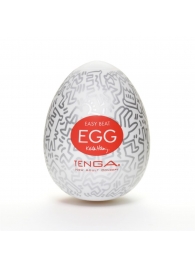 Мастурбатор-яйцо Keith Haring EGG PARTY - Tenga - в Новошахтинске купить с доставкой