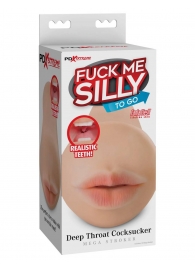 Телесный мастурбатор-ротик Deep Throat Cocksucker - Pipedream - в Новошахтинске купить с доставкой