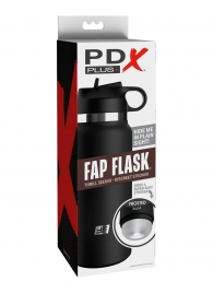 Черный мастурбатор в виде бутылки Fap Flask - Pipedream - в Новошахтинске купить с доставкой