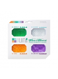 Набор из 4 мастурбаторов-стимуляторов Tenga Uni Variety Pack - Tenga - в Новошахтинске купить с доставкой