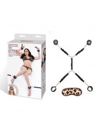 Леопардовая фиксация на матрас для рук и ног Classic Bedspreader - Lux Fetish - купить с доставкой в Новошахтинске
