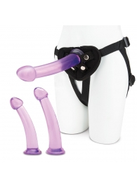 Тренировочный набор с тремя насадками Pegging Training Set - Lux Fetish - купить с доставкой в Новошахтинске