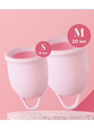Набор из 2 розовых менструальных чаш Aura - HOT planet - купить с доставкой в Новошахтинске