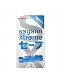 Презервативы Sagami Xtreme Ultrasafe с двойным количеством смазки - 10 шт. - Sagami - купить с доставкой в Новошахтинске