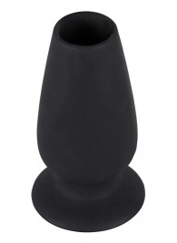 Чёрная анальная пробка-тоннель - 10 см. - Orion