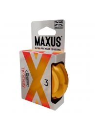 Презервативы анатомической формы Maxus Sensual - 3 шт. - Maxus - купить с доставкой в Новошахтинске