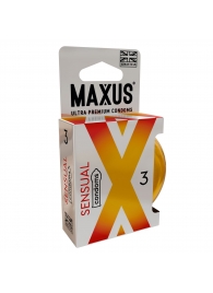 Презервативы анатомической формы Maxus Sensual - 3 шт. - Maxus - купить с доставкой в Новошахтинске