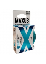 Презервативы Maxus G spot с двойной спиралью - 3 шт. - Maxus - купить с доставкой в Новошахтинске