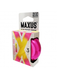Ароматизированные презервативы Maxus Exotic Mix - 3 шт. - Maxus - купить с доставкой в Новошахтинске