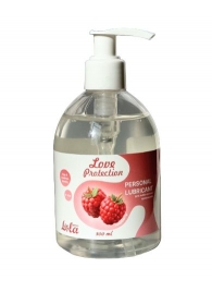 Лубрикант на водной основе Love Protection Raspberry с ароматом малины - 300 мл. - Lola Games - купить с доставкой в Новошахтинске