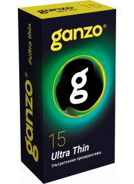 Прозрачные ультратонкие презервативы Ganzo Ultra thin - 15 шт. - Ganzo - купить с доставкой в Новошахтинске