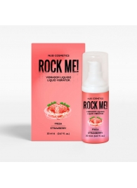Жидкий вибратор Nuei Rock Me! с ароматом клубники - 20 мл. - Nuei cosmetics - купить с доставкой в Новошахтинске