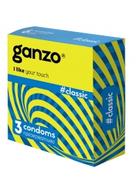 Классические презервативы с обильной смазкой Ganzo Classic - 3 шт. - Ganzo - купить с доставкой в Новошахтинске