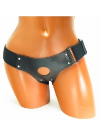 Трусики для страпона коричневого цвета - БДСМ Арсенал - купить с доставкой в Новошахтинске