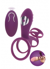 Фиолетовая эрекционная вибронасадка Halo Halo C-Ring Sleeve - Toy Joy - в Новошахтинске купить с доставкой