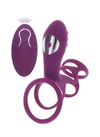 Фиолетовая эрекционная вибронасадка Halo Halo C-Ring Sleeve - Toy Joy - в Новошахтинске купить с доставкой