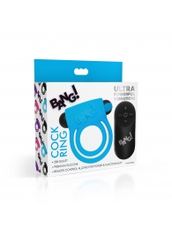 Голубое эрекционное виброкольцо 28X Remote Control Vibrating Cock Ring   Bullet - XR Brands - в Новошахтинске купить с доставкой