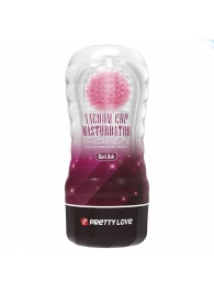 Прозрачный текстурированный мастурбатор Vacuum Cup Masturbator Black Hole - Baile - в Новошахтинске купить с доставкой