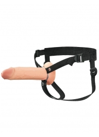 Полый страпон на ремнях 8’’ Hollow Silicone Strap-on - Pipedream - купить с доставкой в Новошахтинске