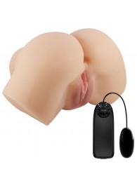 Телесный мастурбатор-полуторс Hailey с вибрацией - Baile - в Новошахтинске купить с доставкой