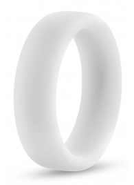 Белое люминесцентное эрекционное кольцо Silicone Glo Cock Ring - Blush Novelties - в Новошахтинске купить с доставкой