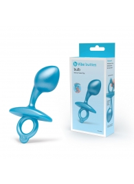 Голубая анальная пробка для массажа простаты Bulb Silicone Prostate Plug - 10,7 см. - b-Vibe - в Новошахтинске купить с доставкой