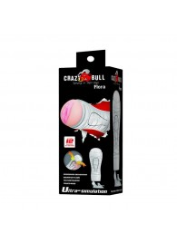 Мастурбатор-вагина Flora White с присоской и 12 режимами вибрации - Baile - в Новошахтинске купить с доставкой