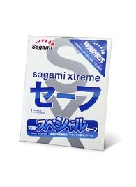 Презерватив Sagami Xtreme Ultrasafe с двойным количеством смазки - 1 шт. - Sagami - купить с доставкой в Новошахтинске