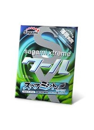 Презерватив Sagami Xtreme Mint с ароматом мяты - 1 шт. - Sagami - купить с доставкой в Новошахтинске