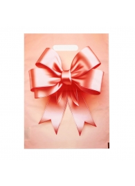 Пакет с принтом в виде банта с вырубной ручкой (30х40 см) - Сима-Ленд - купить с доставкой в Новошахтинске