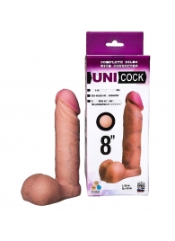 Фаллическая насадка для страпона UNICOCK 8  - 20 см. - LOVETOY (А-Полимер) - купить с доставкой в Новошахтинске