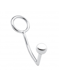 Кольцо на пенис с анальным стимулятором Stainless Steel Anal Hook   Cock Ring - BlueLine - в Новошахтинске купить с доставкой