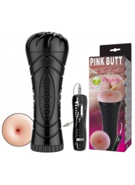 Мастурбатор-анус в колбе с 7 уровнями вибрации и выносным пультом - Baile - в Новошахтинске купить с доставкой