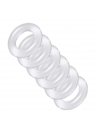 Комплект из 6 прозрачных эрекционных колец Ring Master Custom Ball Stretcher Kit - XR Brands - в Новошахтинске купить с доставкой