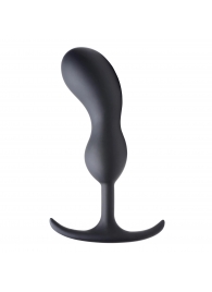 Черный массажер простаты с утяжелителями Premium Silicone Weighted Prostate Plug Large - 18,8 см. - XR Brands - в Новошахтинске купить с доставкой