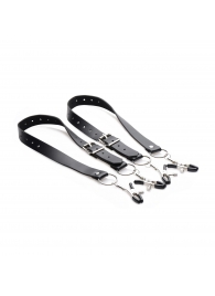 Ремни с зажимами для половых губ Spread Labia Spreader Straps with Clamps - XR Brands - купить с доставкой в Новошахтинске