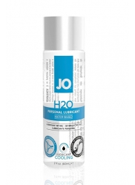 Охлаждающий лубрикант на водной основе JO Personal Lubricant H2O COOLING - 60 мл. - System JO - купить с доставкой в Новошахтинске