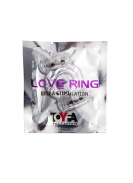 Прозрачное виброкольцо с двумя вибропульками - Toyfa Basic - в Новошахтинске купить с доставкой