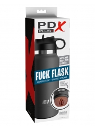 Смуглый мастурбатор-вагина в корпусе-бутылке F*ck Flask - Pipedream - в Новошахтинске купить с доставкой