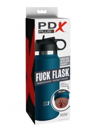 Смуглый мастурбатор-вагина в синей колбе F*ck Flask - Pipedream - в Новошахтинске купить с доставкой