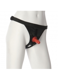 Трусики со штырьком для фиксации насадок Ultra Harness with Plug - Doc Johnson - купить с доставкой в Новошахтинске