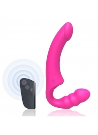 Розовый безремневой страпон Straples Strap-On Dildo - Erokay - купить с доставкой в Новошахтинске
