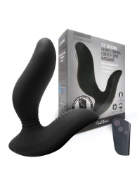 Черный вибромассажер простаты 3,5’’ Remote Control Curve P-spot Massager - 12 см. - Erokay - в Новошахтинске купить с доставкой